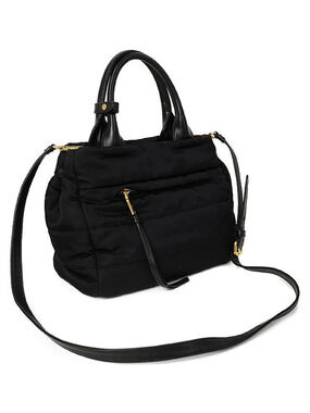 Prada bow bag Fiocco Tessuto shoulder tote black